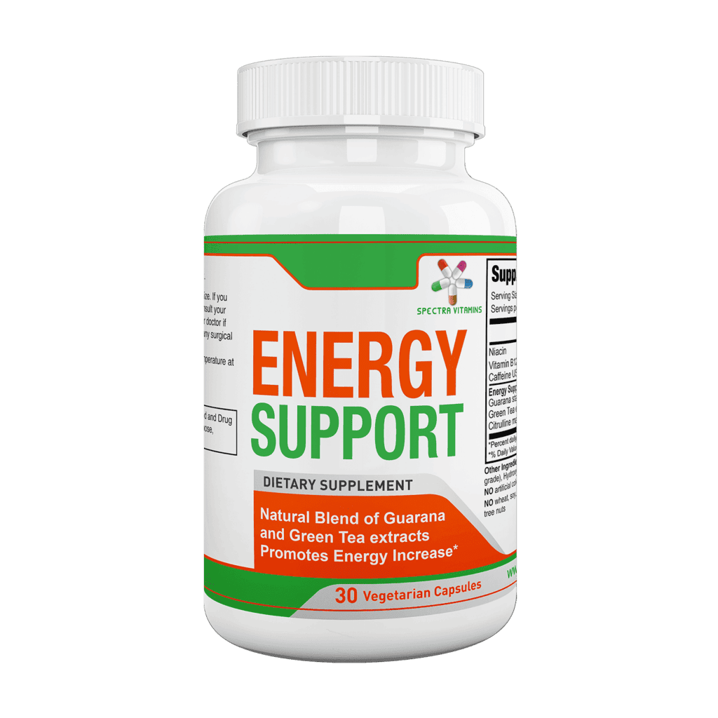 ENERGY SUPPORT 30 caps front 3D anan png medium 11 9 21 1 | Spectra Vitamins March 26, 2026