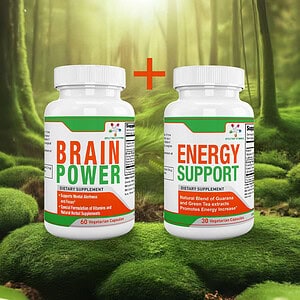 Brain Power 60 Caps. + Energy Support 30 caps.